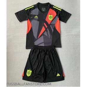 Spanien Torwart Replik Auswärtstrikot Kinder EM 2024 Kurzarm (+ Kurze Hosen)
